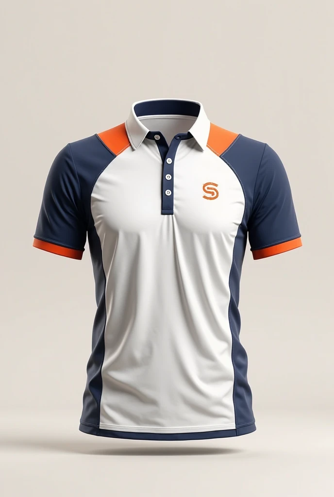 create sublimated golf polo shirt with VENSIO INDUSTRIES letters on it without wear with golf background