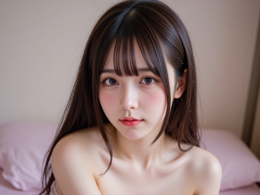 girl with, hightquality, top-quality, (NSFW: 3), (nudde: 2.6), (Bright eye, sun-kissed skin),  Sexy bumps on the chest, high detailing, 真实感, hight resolution, 4K, ccurate, tre anatomically correct, 3), (NSFW: 5), slim figure,Spread your legs,full of sweat,Open your legs、In a seductive pose、high detailing, 真实感, hight resolution, tre anatomically correct, A live-action masterpiece, Ulutra HD, hightquality, top-quality, hight resolution, (portrait shooting: 1.5) (nudde: 2.5), high detailing, 真实感, ccurate, tre anatomically correct, blured background, richly colored, finely detail, Surreal, 50mm Lens, Portrait photos, 35mm Film, natural blur, (Chest with Bump,:1.5),Spread your legs,full of sweat,Open your legs、In a seductive pose、 (NSFW: 3), (nudde: 2.6),Spread your legs,full of sweat,masturbation、(((Drenched pubic hair)))、Mansuji、Hair that covers the beautiful pubic area
