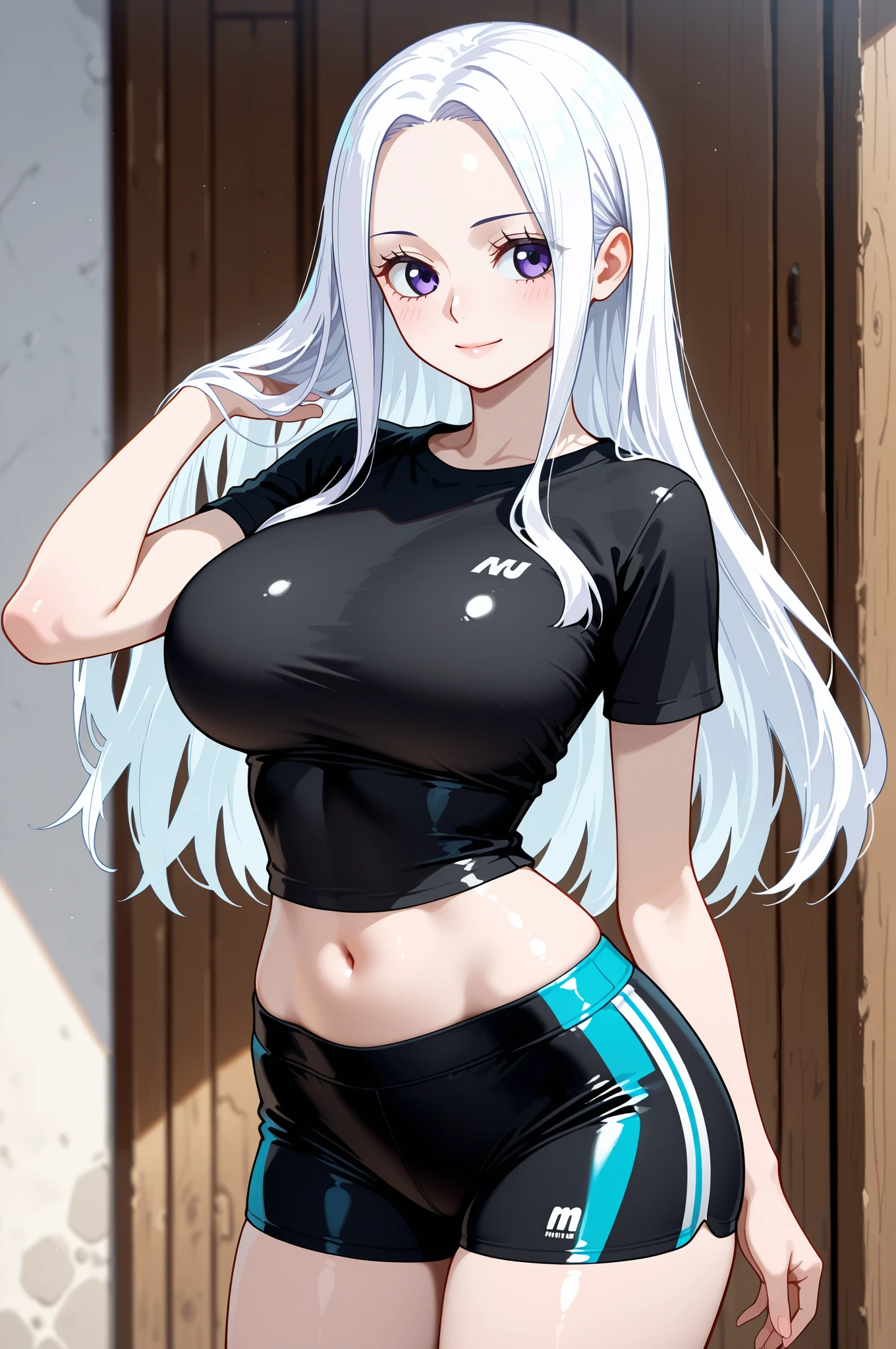 ((masterpiece)), (best quality), beautiful, extremely detailed face, perfect lighting,looking to viewer, bunny ears,white hair, red eyes,long hair,1girl, ultra-detailed, 8k, masterpiece world theater, textured skin, beautiful detailed face, beautiful detailed eyes, ambient light, realistic shadows, beautiful detailed pupils, cute,full body,arched back,street background,sunlight,detail fingers,mature female,casual wear,jeans,blush,annoyed,arms behind back,
