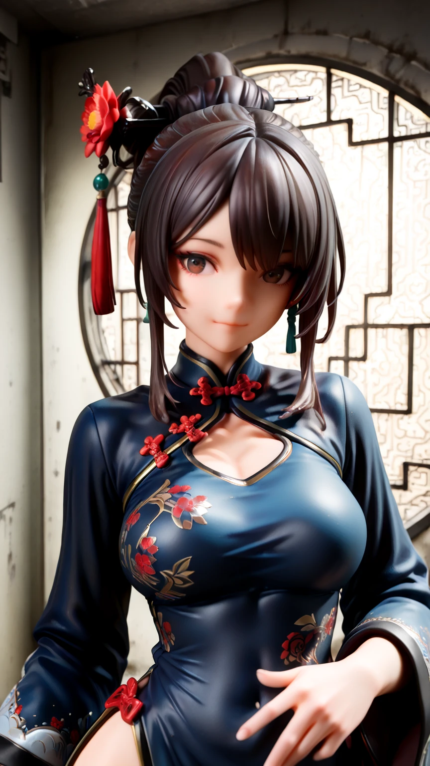 long shot,nighttime,(1girl),akiryo-mai ,Necklaces, earrings,Brownish red hair,Shy, blushing,see-through,(vibrant rainbow color scheme art; Suzhou embroidery technology; knitted sweater hole dress:1.6),(sweat:1.25), (Rose-tattoos :1.2) ,(((solo))),depth of field,(Masterpiece:1.5),(best quality:1.4),extremely detailed ，3D,Cinema-4D , 8k,Photorealistic ,( Charming female body), (gigantic breasts),Facing the camera, Pink lips,(((Finger details))),Subject centered,(((Extra hands))), (((extra legs))),
