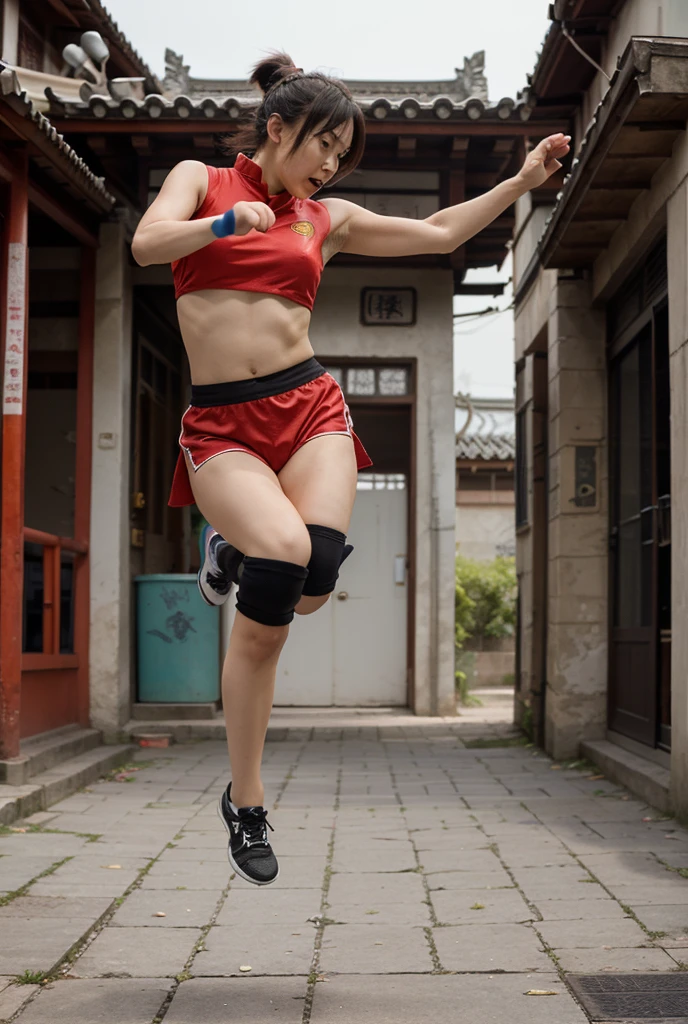 (masterpiece), best quality, expressive eyes, perfect face, HD, 4K, Thailand MMA girl, killer, tanned, (masterpiece), best quality, expressive eyes, perfect face, 1girl, beautiful face, Beauty of beauty, (shinny skin, bob cut with movement), black eyes, eyebrows, Looking at Viewer, red polyester bodysuit, smiling look, smile expression, standing in frustration, Black hair, (large swaying chest, A slender,), full body, bandage wrapped legwear, muscles, collarbone, slim waist, slim athletic build, Studio Lighting, Muaythai headband, bandage MMA gloves, Sweating, underworld fighting room, Thai face, (masterpiece), best quality, expressive eyes, perfect face, Thailand MMA girl, killer, tanned, (masterpiece), best quality, expressive eyes, perfect face, 1girl, beautiful face, Beauty of beauty, (shinny skin, bob cut with movement), black eyes, eyebrows, Looking at Viewer, red polyester, Fatigued look, bloodthirsty expression, standing in frustration, Black hair, (large swaying chest, A slender,), full body, bandage wrapped legwear, muscles, collarbone, slim waist, slim athletic build, Studio Lighting, Muaythai headband, bandage MMA gloves, Sweating, underworld fighting room, Thai face, hard knee veins, MuayThai, perfect anatomy, bandaged foot, feet, dolphin shorts, solo, cum inside, sperm inside, wet shorts, Mizuno brand clothing, kickboxing, kicking feet, kick pose, veins knee, two leg, bandages, bandage fighter, obliques, MuayThai, perfect anatomy, bandaged foot, feet, MMA shorts, solo, cum inside, sperm inside, wet shorts, kicks, Her Name, Thai face woman, bleeding, wounded, bruises, rich wealth
