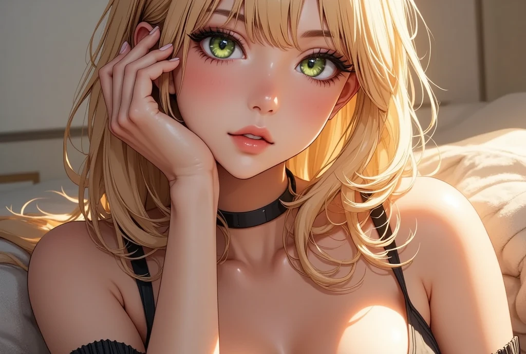 (8k、RAW Photos、Highest quality、masterpiece:1.2)、(Realistic、Realistic:1.37)、Very detailed、Ultra-high resolution、Beautiful and well-proportioned face、Ahegao、hands in heart pose、Asian,Gal,model, Dark Blonde Long, Lip gloss(Wet lips),Big Breasts、Sunburned skin,Beautiful and beautiful skin、Professional Lighting、sexy、orgasm、