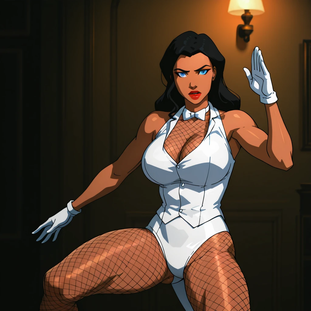 best quality, beautiful muscular adult woman, very muscular, broad shoulders, wide body frame, very tall, long messy vivid green hair, soft facial features, semitransparent white sun dress, large breasts, lusty grin, romantic expression, sensual, yearning, athletic, fit, sultry, pale white skin, 8 feet tall, muscular thighs, shredded waist, two thick long penises, glowing green eyes, beautiful, strong, TALL, hdr, black goth eyeliner, long hair, green eyes, matte black lipstick, outdoors, railyard, lots of pillows on the ground