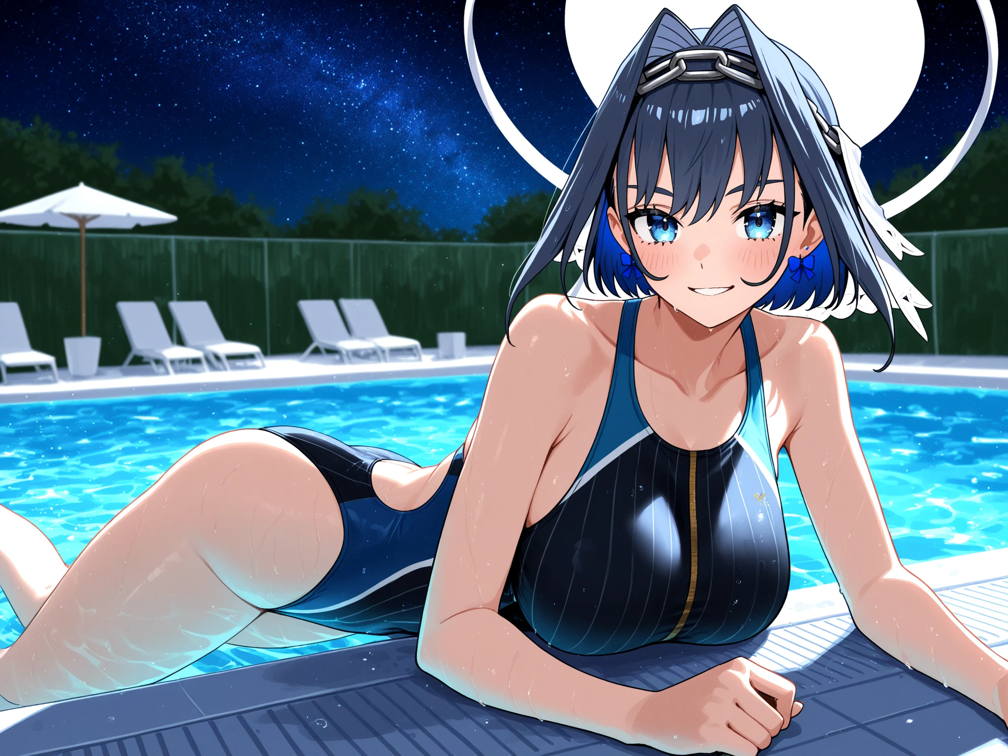 masterpiece, best quality, ultra detailed, ultra high res, photorealistic, 4k, 8k, highest quality, masterpiece, best image quality, Super detailed, 超High resolution, Photo-realistic depiction, anime, comics, 1 girl, full body shot, Full body shot, Sailor Saturn, sailor saturn, purple eyes, purple hair, short hair, pool, pool, pool side, highest quality, High resolution, unity 8k wallpaper, full body shot, highly detailed face, perfect lighting, Highly detailed CG, orgasm、You can see the shape of the nipple、oily shiny skin、When I look up diagonally、muscular pussy、It's hard to breathe々and have、Without discomfort、black bikini、big、It's hard to breathe々and have表情、~ side、((dripping sweat))、beautiful armpits、realistic skin, shiny skin, professional lighting, sweaty feet, (embarrassed look:1.5), sexy pose, naughty pose, crawling position on their hands and knees,