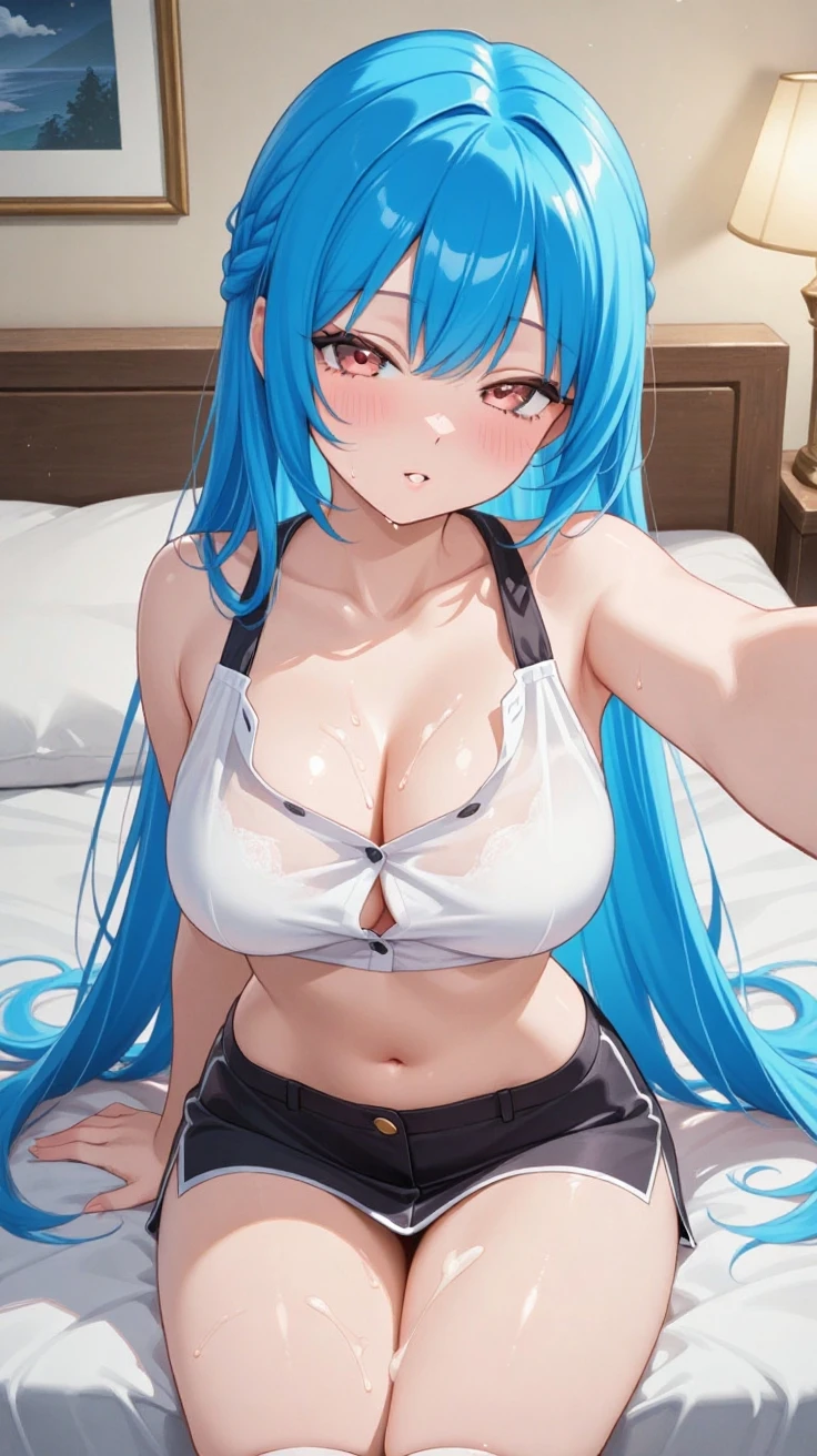 humans、The girls、Micro Bikini、Ecchi、titts、たわわなtitts、Breast Abundance、a Pretty、a bed、blow job