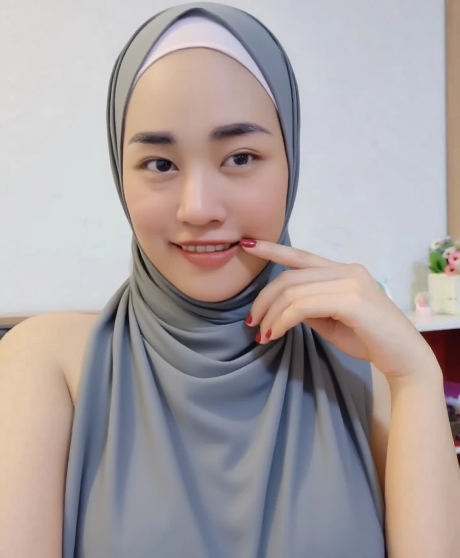 Beautiful Hijab girl, Oraling penis