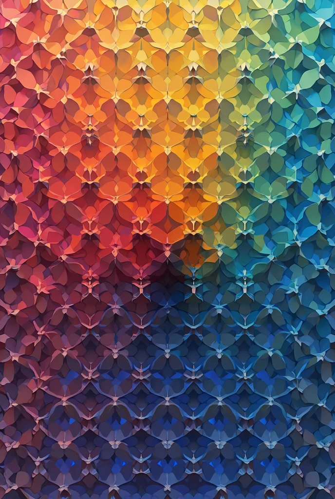 an image of a bold abstract geometric pattern, highlighting the precise lines, shapes, and vibrant colors that create a visually captivating background