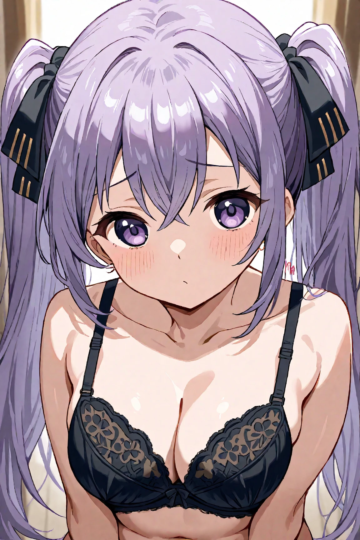 [AiPonyAnime:100], pov, (face focus:1.0), close-up, 1girl. handjob, (penis on face:1.2), playboy bunny, shiny latex leotard, white leotard, detached collar with bowtie, wrist cuffs, veiny penis, nipples, twitching penis, smile, half-closed eyes, blush, heavy breathing, grin, medium breasts, (violet hair, long hair:1.2), violet eyes, casino,