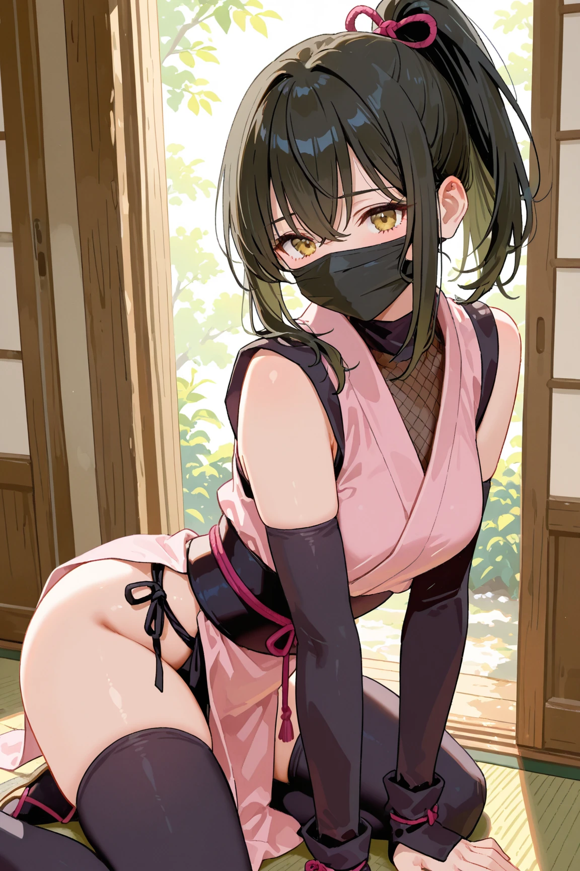 （From before）、Women、Completely naked、Private room with Japanese-style toilet、Poop sitting、Spreading her legs、Restrained in that state、Condom after use on thigh、Duct tape on mouth、Blindfold、Squirting、Pant voice、Climax、Blushing。
