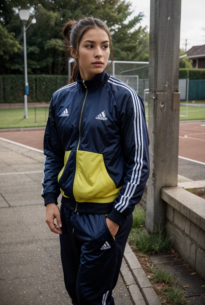 (must be follow these prompts:2.2),masterpiece,best quality,extremely detailed,(in her clothing:3.5),(in her track suit clothing:3.6),(adorable expression:2.6),(usual face:2.6),(childish face:2.4),(displayed one girl on single picture:2.6),(black hair:2.1),(A bright high school girl with a very innocent impression practicing in an unfashionable jersey.:2.3),(The high school girl is a highly anticipated athlete.:2.5),(The high school girl looks very cute, but she wears her sweatshirt and pants that are soaked with very smelly semen and has dried them completely until they are shiny and crisp.:1.4),(The tracksuit pants worn by the high school girl clearly have a large bulge around the pubic mound.:2.6),(The lower half of the high school girl's body, clad in her jersey, was covered in slimy secretions that had been produced during her multiple sexual orgasms.:1.3),(The high school girl was no longer able to hide the smell and brown stains around the crotch area of her tracksuit.:1.9),(The high school girl is cute, but her pussy smells so bad that it's become a rumor among the boys.:2.2),(The female high school student was wearing a jersey that had been ejaculated into a long time ago, and the semen that had soaked into it had turned amber in color.々Stands out in:2.1),(libidonous tumultus are happened on her mind:1.7),(The crotch area of the high school girl's jersey always smells bad because of sweat and love juices.:2.7),(The high school girl has a very cute face and is very .:2.6),(Lewd love juices are dripping down the inner thighs of the high school girl's tracksuit pants.:2.3),(The breasts of the high school girl covered by her jersey are bulging out due to her strong lust.:2.8),(men's elected twangers were inserted her to the depth:2.3),(A high school girl with a round, stinky crotch:2.3),(she was already stroked up to the depth intervaginal sensuous spot:1.8),(notably buldged up her inner labia majora:2.9),(A young, shy moan:1.5),(having big breasts in her clothing:2.8),(A high school girl with an innocent impression practicing in a club activity:2.3),(The high school girl is short but has a slightly plump body.:2.1),(The crotch area of his tracksuit pants has become discolored due to love juice soaking in.:2.5),(The high school girl let her love juices drip from her pussy, hidden under her pants.:2.1),(The smelly tracksuit pants that tightly hug the high school girl's plump thighs are smelly and damp.:2.0),(The high school girl endures the sloppy mess by keeping her tracksuit pants on.:2.5),(A high school girl who always holds her crotch over her pants:2.1),(A moan filled with childish embarrassment:1.5),(The breasts and nipples of the high school girl covered by her jersey are bulging with lust.:2.6),(The high school girl is practicing seriously.:2.5),(The high school girl's legs are short and thick.:2.2),(she looks like japanese idol:2.3),(The high school girl's jersey is made of a durable material that will never tear.:3.3),(Her breasts are completely hidden under her jersey:2.9),(she looks like a lolita:2.0),(All of this happened to the high school girl herself, not anyone else.:3.5),(Make sure to depict the face:5.3),(Calm expression:4.3),(Innocent face:3),(The film depicts just one high school girl.:3.3),(The only characters are the high school girls.:4.2),(Portrait Style:5)