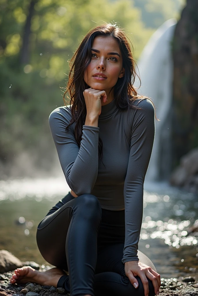 photo of S403_AnnaGerasimova,a stunning woman,in a (swamp-temple-ruin:1.1),wearing a (sweatshirt:1.1),(leggings),(braids),(4k, RAW photo, best quality, 50mm, depth of field, ultra high res:1.1),(intricate, photorealistic, cinematic-shot, masterpiece, ultra-detailed:1.1),