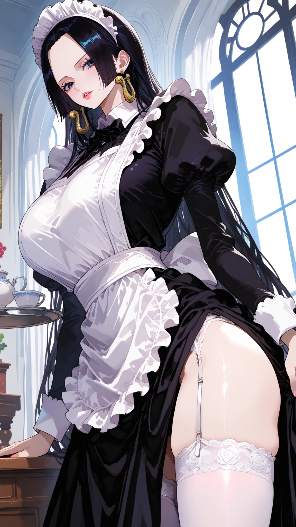 Official Art, Unity 8k Wallpaper, Super Detailed, Beautiful, Beautiful, Masterpiece, Top Quality, Too Classy, Unrivaled, Darkness, Madness, Atmosphere, Mystery, Romanticism, (Erotic), Spooky, Literature, Art, Fashion, Cyberpunk, Victorian, Embellishment, Complexity, Race, Contemplation, Emotional Depth, Supernatural, (1 Girl), Smile, (Solo, Neck), Portrait Composition, (marin kitagawa), ((super huge breasts 2.6)), (sexy butt 1.8), (enchanting lips 1.8), (dazzling torn clothes 1.8)