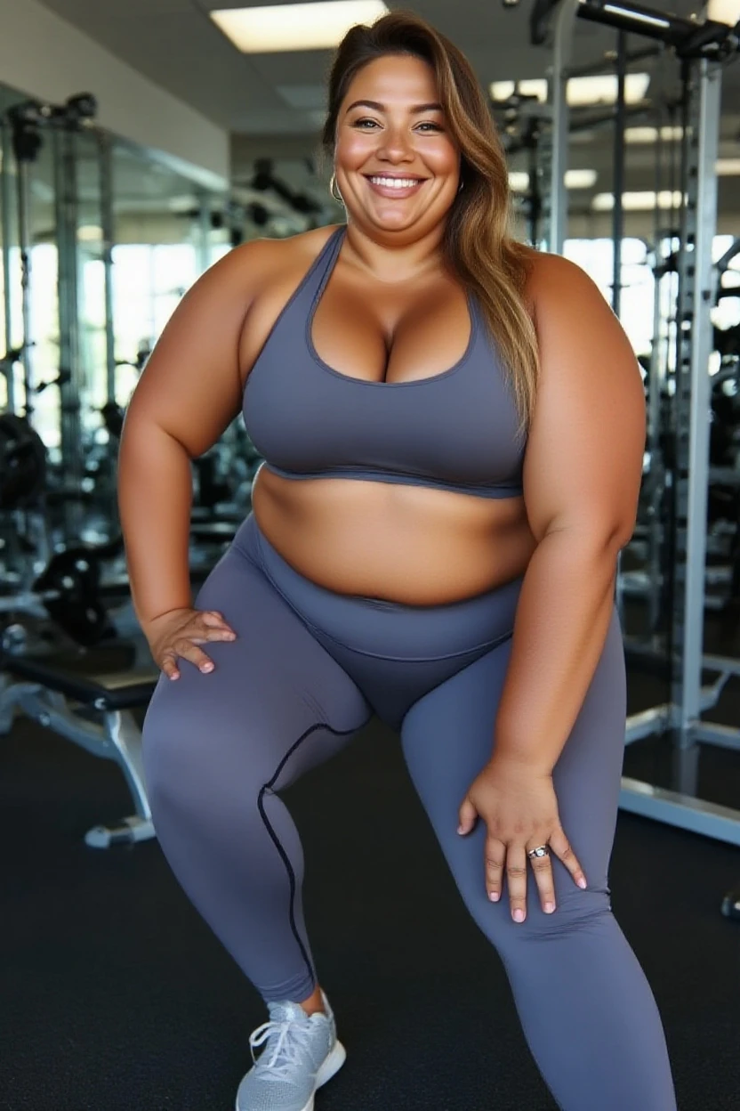 moda gorda, a beautiful velho lady, 70 years velho, (maduro), curvy body, vestindo uma roupa de fitness, Shorts de lycra, Realista, Gordinho, intricado, hyper Realista, 8K, intricadoly detailed, cinematic, stunning Realista photography, rosto perfeitamente detalhado, altamente detalhado, vibrante, pele natural, Textura de pele real, octane rendering, cabelo longo branco, cara feliz, It is, neckless, pulseiras, decote, linda coxa, Seios enormes:0.8, (malhando na academia), Gordinho, ((treinamento)), pele molhada, velho, Gordinho, Cabelo amarrado, Vista lateral, bicicleta ergomIt istrica