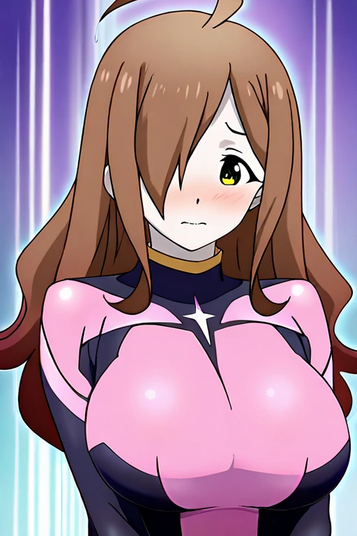 (High quality, Ultra detailed, best quality, insanely detailed, beautiful, masterpiece:1.5),(Mirajane Strauss (Suite Pretty Cure♪) ),((Super super super huge breasts)),((Super super super big cleavage)),((Super super super super saggy breasts)),Bimbo face:1.5,Heavy makeup:1.5,Brown skin:1.5,Heavy makeup:1.5.Mature Woman:1.5,Middle-aged women:1.5,Pink twin-tailed hair:1.5),(Nose hook:1.2),(close up face),Accurate nostrils,(Nose Hook:1.5),(Facial Realism)超Swollen lips, Super thick lips, Kissing Face,, Glowing Skin,masterpiece, highest quality, naughty smile,(vapor:1.2), (Happy:1.4),(Ahegao:1.6),(Roll your eyes,1.6),(blowing foam through the mouth:1.2),(Attractive mature woman,Super strong super huge huge vulgar face:1.2),(Ahegao:1.8),(Roll your eyes:1.6),(Huge very angry face:1.6),(put on a mean look:1.8),(put on a mean look:1.8),masterpiece, highest quality,Super evil smile, blush, I breathe,Glowing Skin,highest quality, 8K, 32k, masterpiece, Detailed face, Lips Detail, Fine grain, double eyelid,Pink thick lips,Swollen lips,(Widening pig nostrils),(Super super super enlarged nostrils:1.5),Iris,View from above,(Cyborg Mecha Monster Suit:1.5),(face focus,close up face),(Exact nose count,Accurate nostrils,I can see the back of his nostrils),(Look up,Fisheye,Looking from above,Looking down on someone,Saucy),Realistic depiction of the entire face,