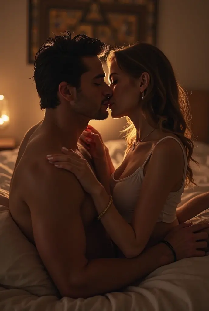 One in the room in sex with her boyfriend 
