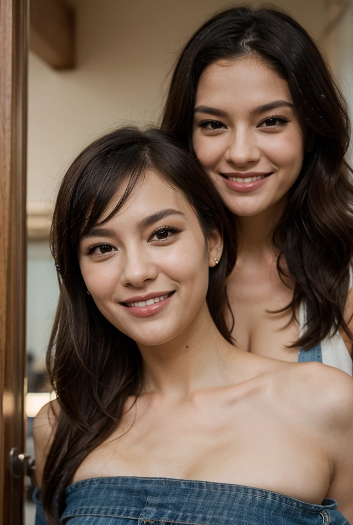 adorable, 1 girl, ((10 years old)), happy face, smile, full body portrait, longshot , (face details: 1), (eye details: 1), ((big breasts)), cleavage. Look like a happy. Bra. wet body. Gym room. sweating wet. proportional body. Ultra High Res.realistic:1.4, UHD