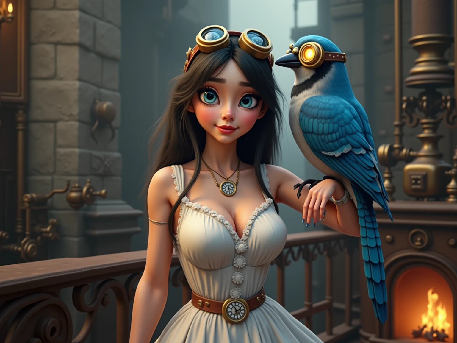 jasmine 1girl, solo, looking at viewer, smile, open shirt, bare shoulders, jewelry, sitting, full body, flower, earrings, pants, off shoulder, crop top, makeup, bird, border, moon, full moon, off-shoulder shirt (transparent clothes, , big breasts, realistic:1.2), (realism), (masterpiece:1.2), (best quality), (ultra detailed), (8k, 4k, intricate),(full-body-shot:1), (85mm),light particles, lighting, (highly detailed:1.2),(detailed face:1.2), (gradients), sfw, colorful,(detailed eyes:1.2)(detailed background),detailed landscape, (dynamic angle:1.2), (dynamic pose:1.2), (rule of third_composition:1.3), (Line of action:1.2)