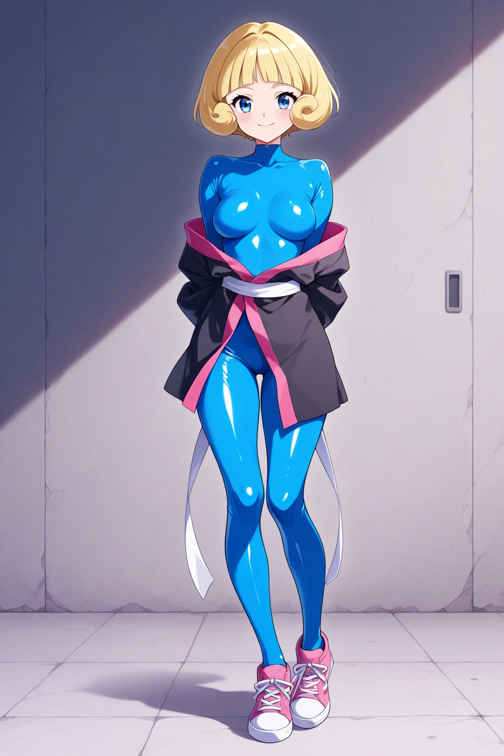 Blue leotard，High leg，Over the city, Preparing for battle, Detailed art photos, Beautifully detailed face, dream-like, burn, Backlight, Glamour, shine, Shadowy, Oil on canvas, Strokes, soft, Ultra-high resolution, 8K, Unreal Engine 5, Super focus sharp, art gelm, Reusch, Hmph, An exquisite masterpiece, Threatening, Matte Painting Movie Posters, Golden Ratio, CGsocietyTrend, Complex, Spectacular, Very detailed, Vibrant, Production Movie Character Rendering, Quality Model Ultra High，
