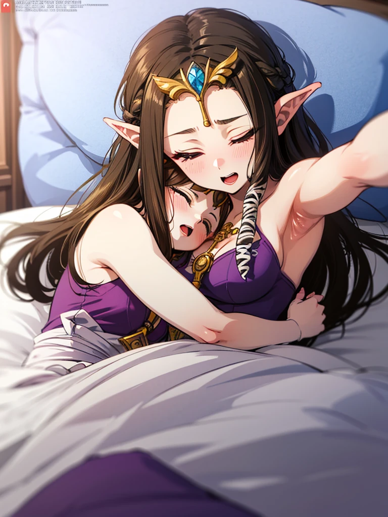 ((1 boy and 1girl are having sex,doogystyle)),((((Body Position:back)))),((side)),((bottomless)),(((On all fours)))),()))),((Sex)),((penis in pussy)),((Crying)),,((alone))Anime art style,masterpiece,(Highest quality), (Super detailed),(Very delicate and beautiful),(alone),(Detailed face ),((())),(((((Mature Woman,Queen))))),(((doggystyle))))),((crinoline)),,((Long Straight Hair),((Close your eyes)),((open mouth)),(((Purple blouse))),((Embarrassed expression)),((Dark brown hair)),Blushing,Princess Zelda, ((highest quality)), (Very detailed), ,(((Constraints))),beauty,Beautiful,Princess Zelda, twpr,)),
((in bed))nintendo, the legend of zelda