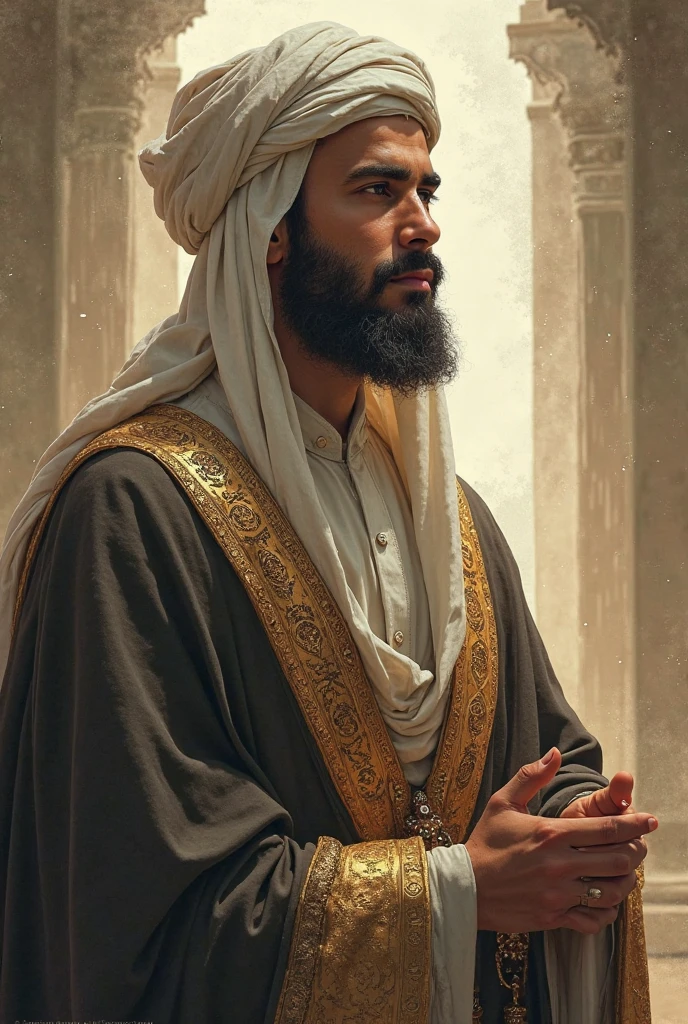 Analyze the life of Prophet Muhammad (PBUH) and his key teachings that shaped early Islamic society. Prophet face will be hidden