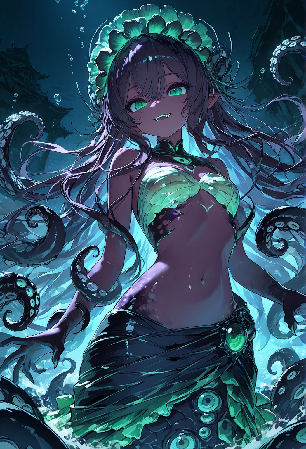 Tentacles bind maidens