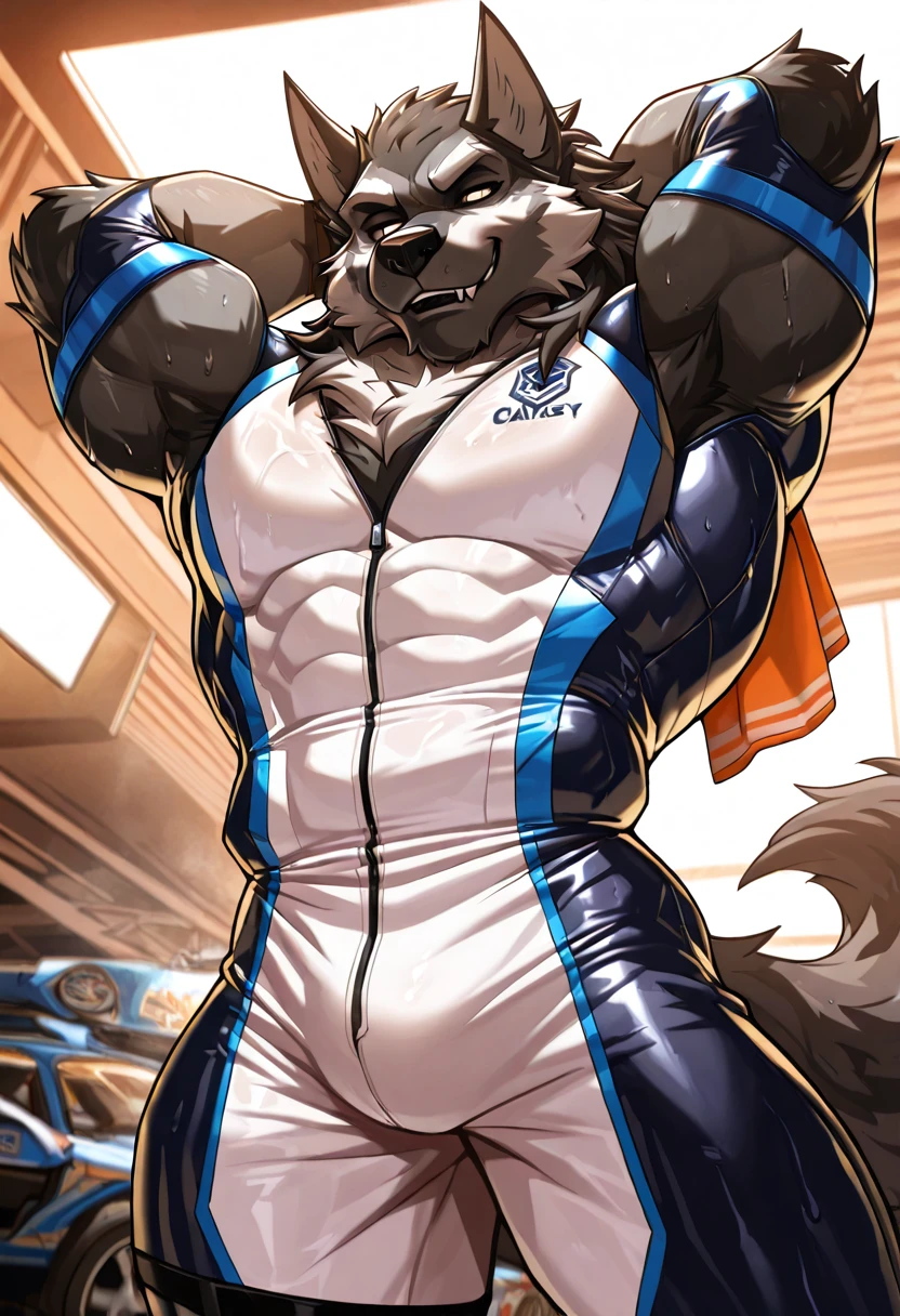 top quality, best quality, The Starry Night, High-quality illustrations by Michelangelo, by Johannes Vermeer, masterpiece, super high resolution, detailed background(highly detailed beautiful face and eyes)absurdres, perfect anatomy(handsome 1boy, kemono, solo focus)(furry)(furry anthro:1.7)(Furry body, dog facial features, dog body features)(very detailed body fur)full body, dynamic pose,