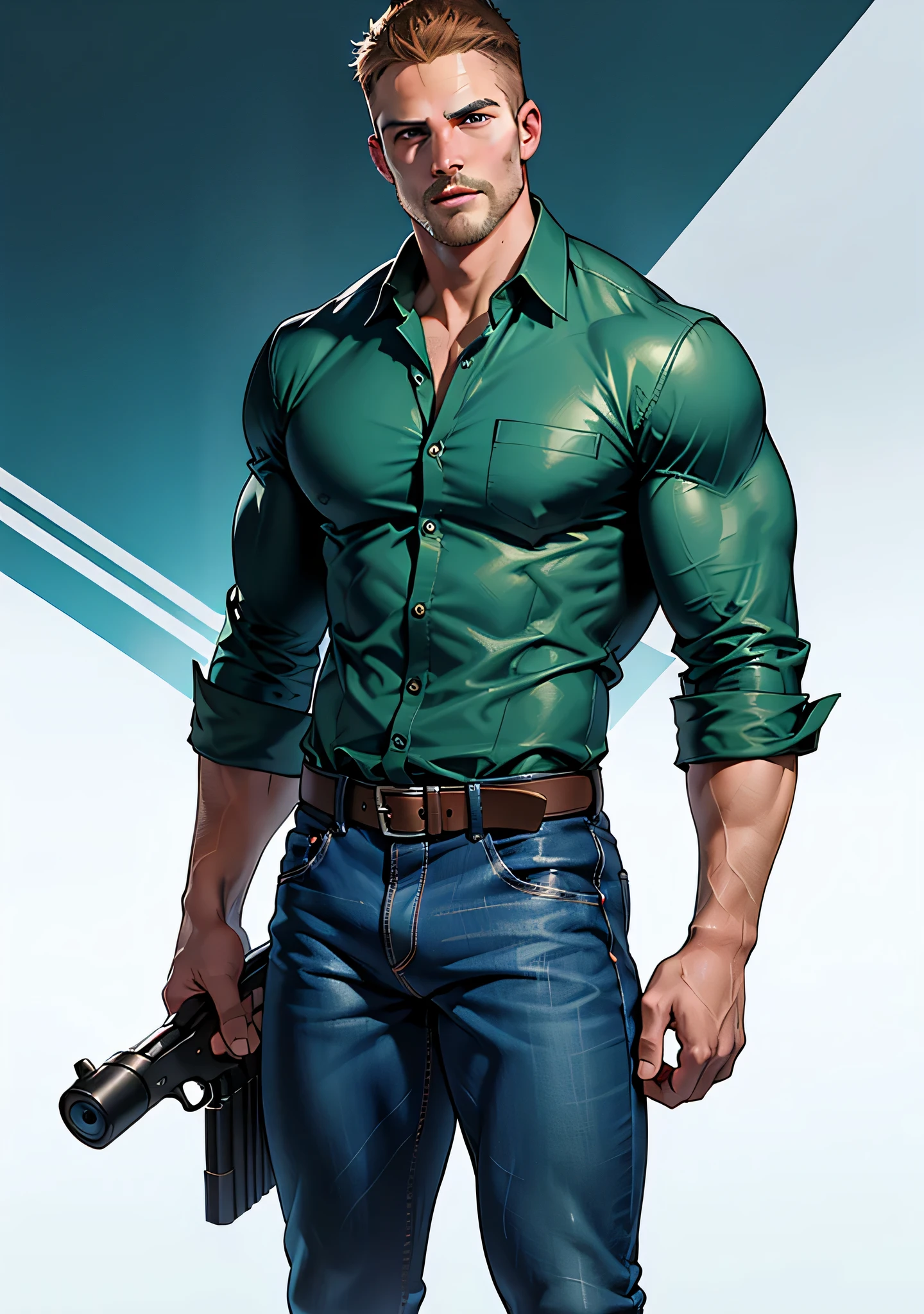 Duke Nukem em Nova Iorque camisa verde