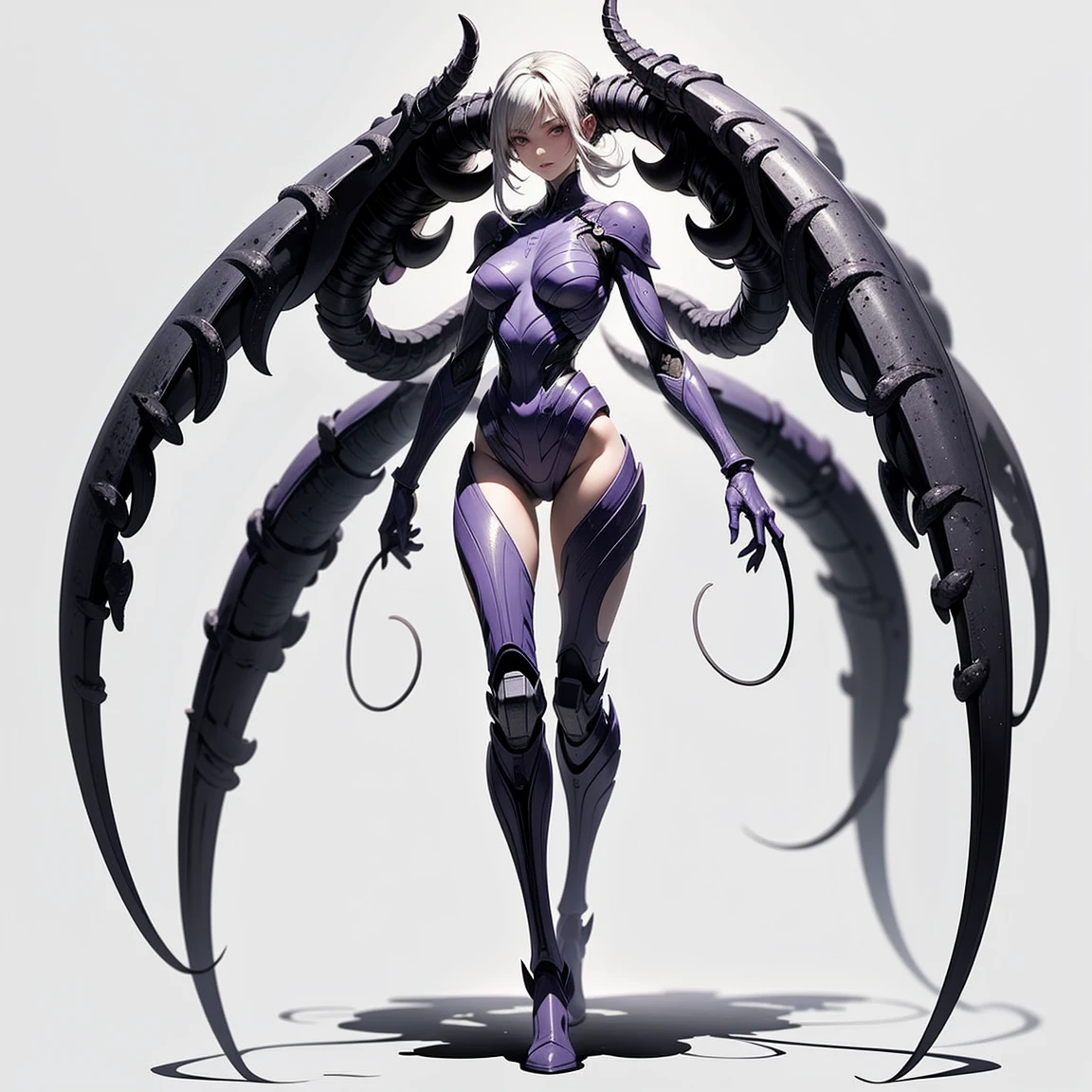 <(photorealistic:1), (extremely intricate:1.4)>, cinematic light, ultra high res, 8k uhd, film grain, <(exquisitely detailed skin),perfect anatomy, best shadow, delicate, RAW>,  masterpiece, best quality, ultra-detailed eyes, symmetrical eyes,
 1girl, solo, colored skin, claws, breasts, navel, horns, purple skin, full body, pelvic curtain, monster girl,  standing, simple background, bare shoulders, medium breasts, loincloth, cleavage, digitigrade, looking at viewer, <lora:deamonette:1>,deamonette, (claw like arms, claw like feet, paw-like feet),