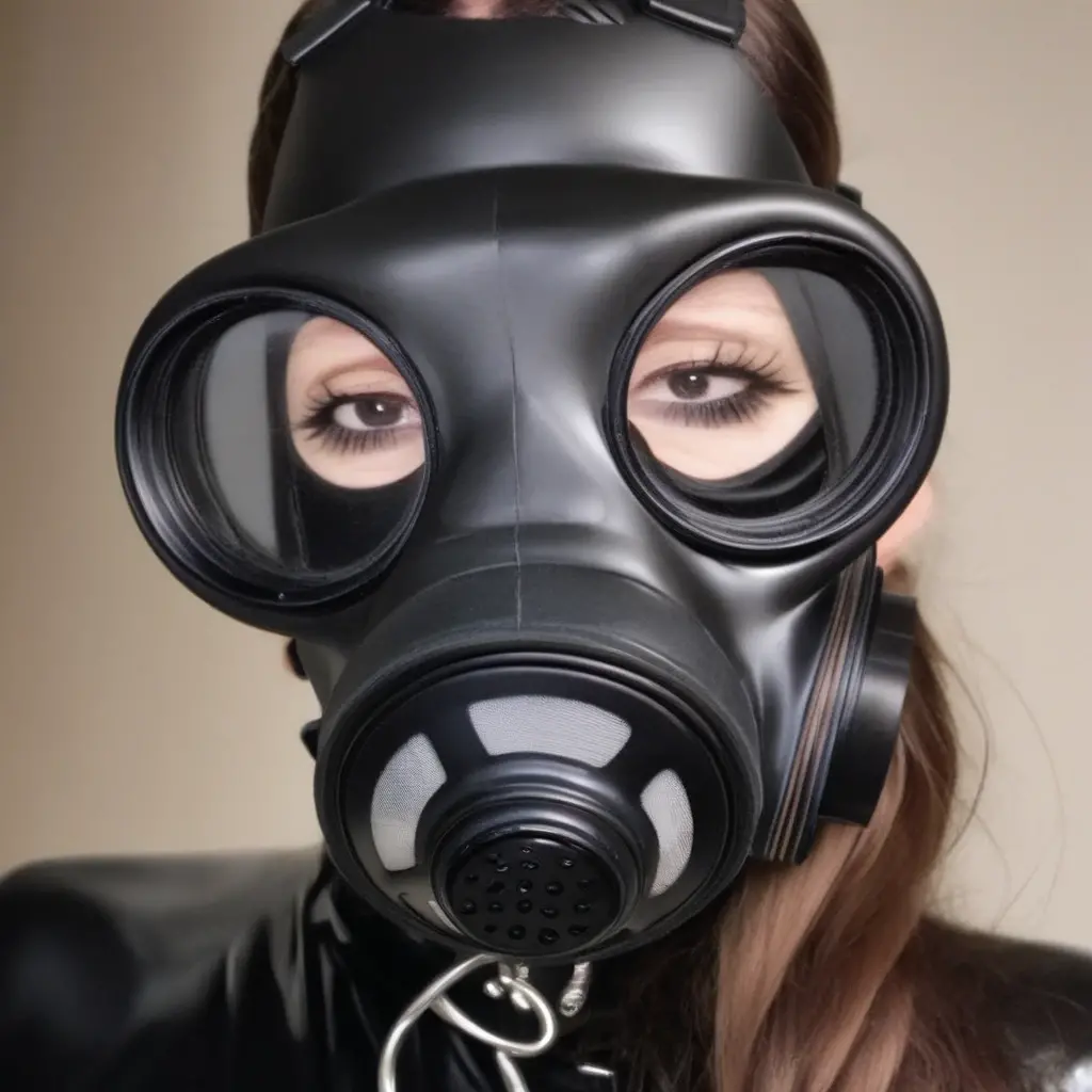 Solo, female, furry, hellhound, latex, rubber, white fur, black latex suit, white underbelly, red straps, gigantic tail, black rubber, black hair, Loona, medical examination room, looking at viewer, wearing gas mask, gas mask covers face so that only eyes and ears and hair is visible, detailed, (feminine eyes, ((mid orgasm)), detailed eyes, red sclera, ultra detailed eyes), exposing penis, massive horsecock, NSFW, explicit, ((selfie POV, extreme close up))))
