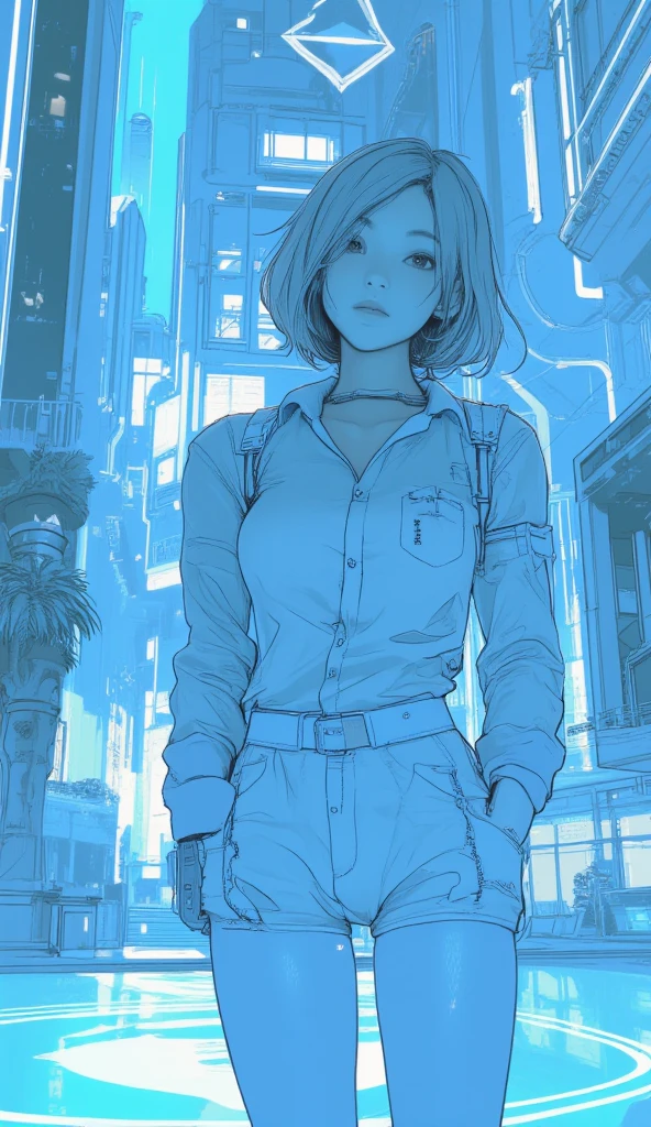 girl, upper body, (hotify:1.2), (illustration:1.4), (Raining,Field:1.4),Muscular,Flat Chest,(Playing Sports),Long Hair,Tribal Braids,(platinum Polo Shirt,azure Leggings:1.3),kemono friends,Spiked Choker ,(masterpiece,detailed,highres:1.4) <lora:novel_bright:0.8>