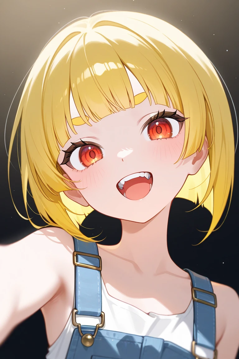 1girl, ultra high res ,open mouth, pov close up to her face, Detailed face, fang, her arms reaching to viewerr