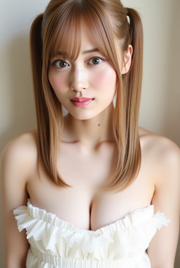 ((Beautiful blonde hair))、((Beautiful blonde))、One Girl、((Highest quality、8k、masterpiece))、Sharp focus:1.2、(Small fox ears)、Cute 17 year old girl with perfect figure:1.4、Slim Abs:1.2、((Dark brown hair))、street:1.2、Highly detailed face and skin texture、fine grain、((The chest is exposed))、double eyelid、(Shoulder Off)、Close-up of a woman in a kimono posing for a photo、Japanの女神、Japan人モデル、white、((Small breasts))、((Shrine maiden costume))、Japan、Drawing attractive anime girls、Cleavage