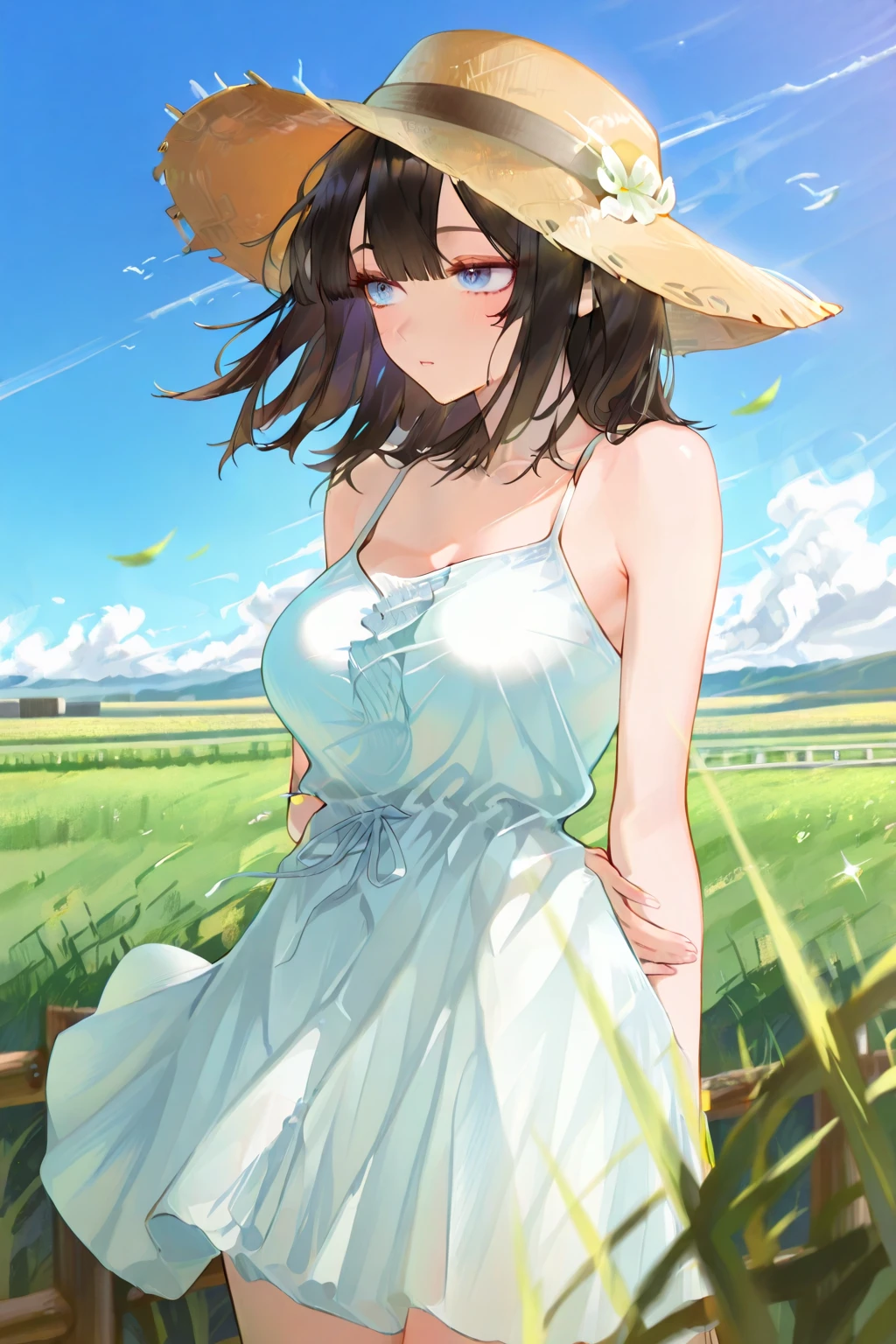 hiten kei style, claude monet style, oil painting, grape farm, vineyard, carrying basket, southern italy, ((topless)), nsfw, masterpiece, summer, 1 girl, erect nipples, intricately detailed, navel, bare shoulders, brown hair, necklace, head scarf, scenery, extremely detailed, bare breasts, puffy nipples, yellow eyes, bare stomach, soaked, medium breasts, arm strap, teen, soft eyes, smiling, armpit, sweaty, happy, half open eyes, lusty eyes, blushing, tied hair, 1 ear visible, side bangs, sleepy eyes, large nipples, lifeless eyes, tuscany, full body, long white skirt, scenery, huge nipples, saggy 