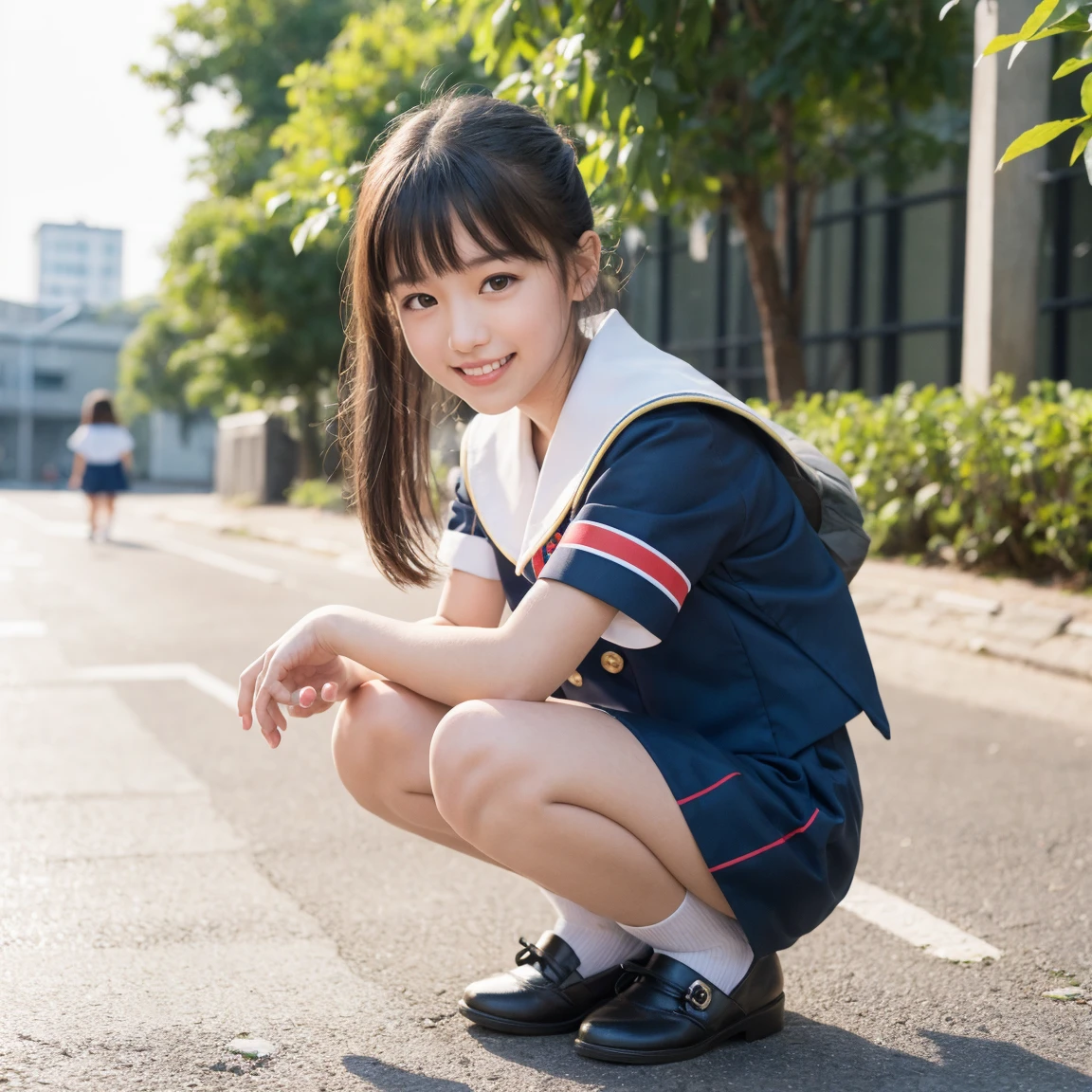 7 years old,8K,Summer uniform,Please sit on the ground