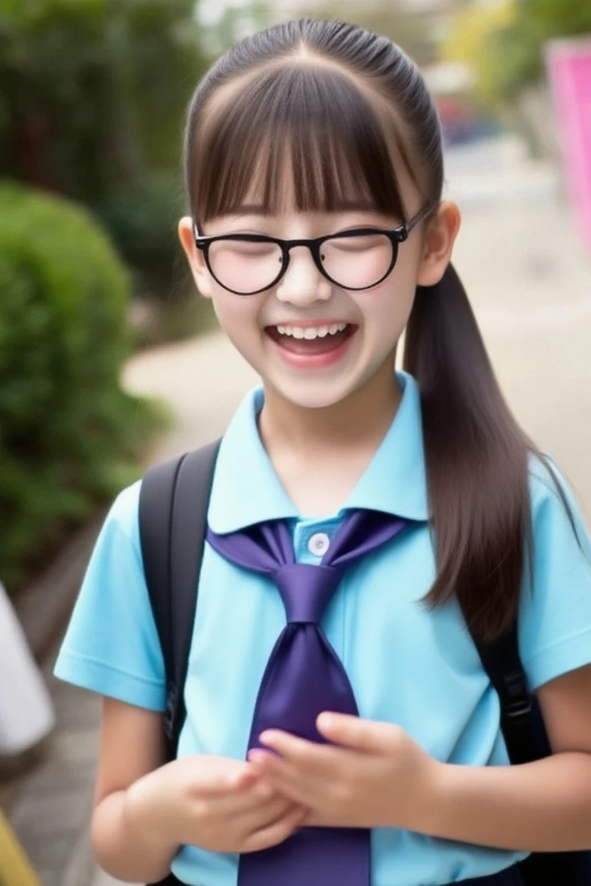 Short sleeve T-shirt、Glasses,Denim skirt,ponytail,Check skirt,High resolution、High resolution、in 8K、Real Live Action、生photographgraphy、Highest quality、masterpiece、超High resolution、生photograph、only、Beautiful poop、Tabletop、((Obscene content))、For adults、The charm of youth、absurdes、((((Primary school students))))、Japanese Girls、((8-year-old))、((Round face))、((Pretty face))、((Cute Face))、((((Embarrassed Laugh)))))、White skin、((Delicate folds))、Physical Examination of Adolescents、Small breasts、knees、 Thighs Thighs Thighs Thighs、alone、whole body、very nice、 （Realistic：1.37）、Photon Mapping、Realistic、Radio City、Physics-based only dulling、Depth of field rally background、photograph、(((Japanese Junior Idols)))、Sparkling eyes、Glossy Lips、Too bright natural light、Bright Sun、Too bright sunlight、(((((8-year-old)))))、(((Pussy)))、超High resolution,Cute Smile, Cinema Lighting,Quiet atmosphere、Beautiful poop細かいディテール,Highly detailed eyes and face、Ultra-wide angle shooting、kneeseling on one leg,Primary school students,Spread your legs,carrying a red school bag,toilet,Hold your crotch with your hands,Spread your legs,8-year-old,pee,toilet