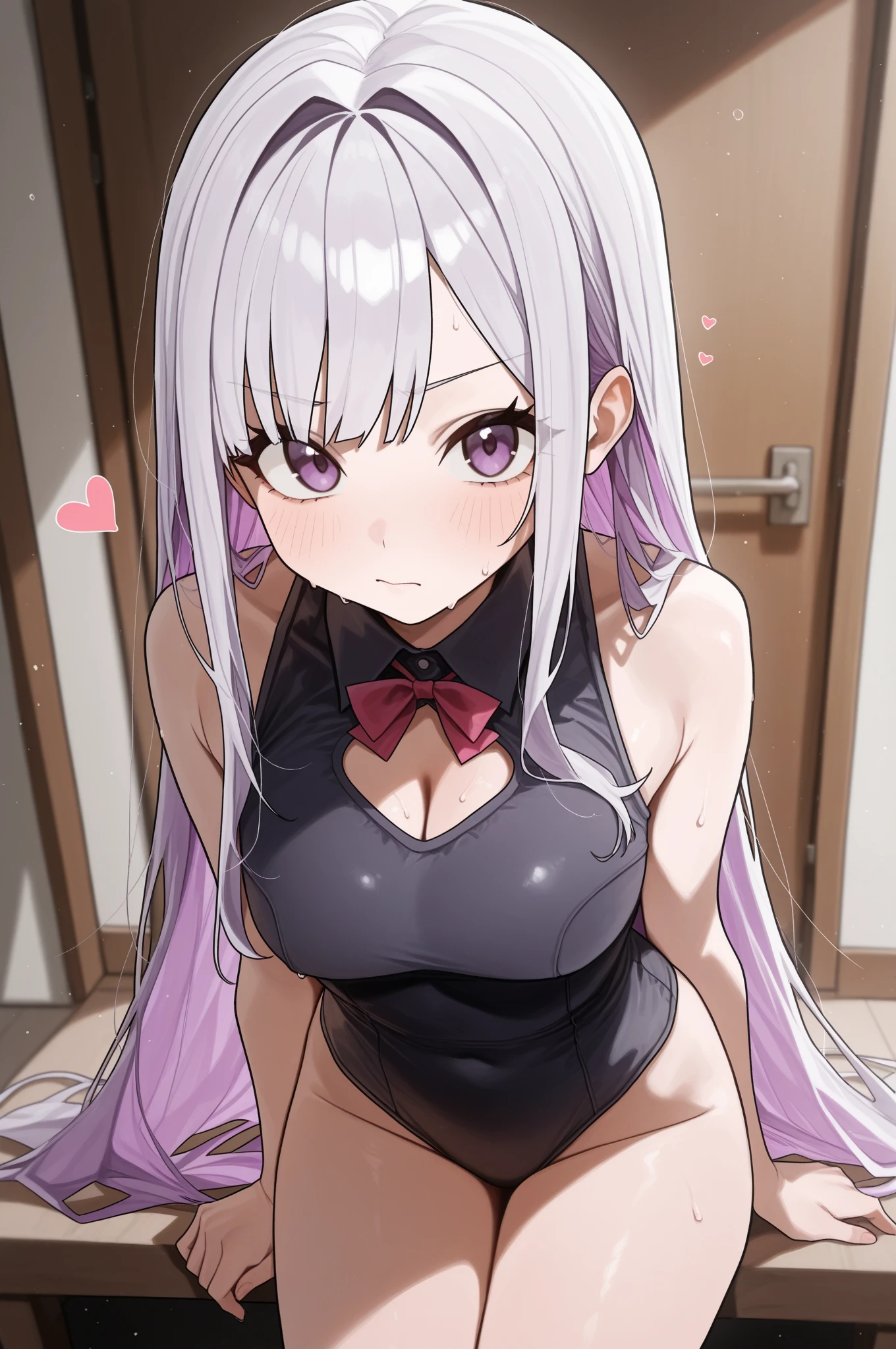 anime girl in a black copped hoodie and black panties posing in a kitchen, seductive anime girl, anime moe artstyle, ilya kuvshinov. 4 k, anime best girl, attractive anime girl, (anime girl), anime visual of a cute girl, cute anime girl, smooth anime cg art, ilya kuvshinov with long hair, ecchi anime style, braless, tits visible from the below 