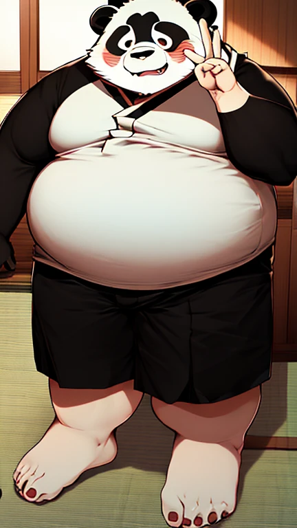 Fat woman, big Belly, 