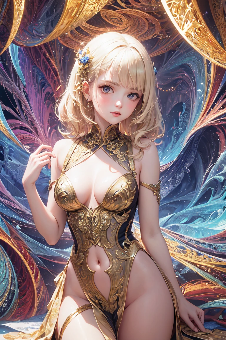 (masterpiece:1.6, best quality), (finely detailed beautiful eyes: 1.2), (extremely detailed CG unity 8k wallpaper, masterpiece, ultra-detailed, best shadow), (detailed background), (beautiful detailed face, beautiful detailed eyes), High contrast, (best illumination, an extremely delicate and beautiful),1girl,((colourful paint splashes on transparent background, dulux,)), ((caustic)), dynamic angle,beautiful detailed glow,full body, cowboy shot,