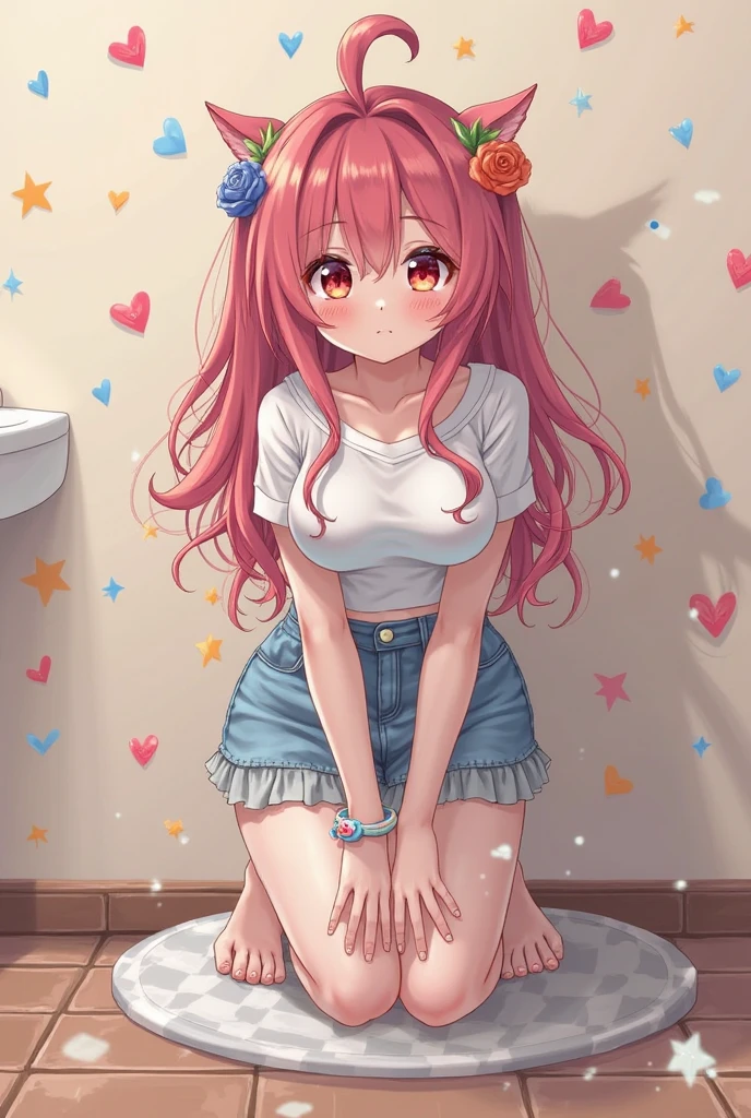 Masterpeace, Best Quality, 1 girl, 18 years old, (floral panties), bright colors, Volumetric lighting, Best shadows, Shallow depth of field, (Top quality, Amazing details: 1.25), Brilliant colorful paintings