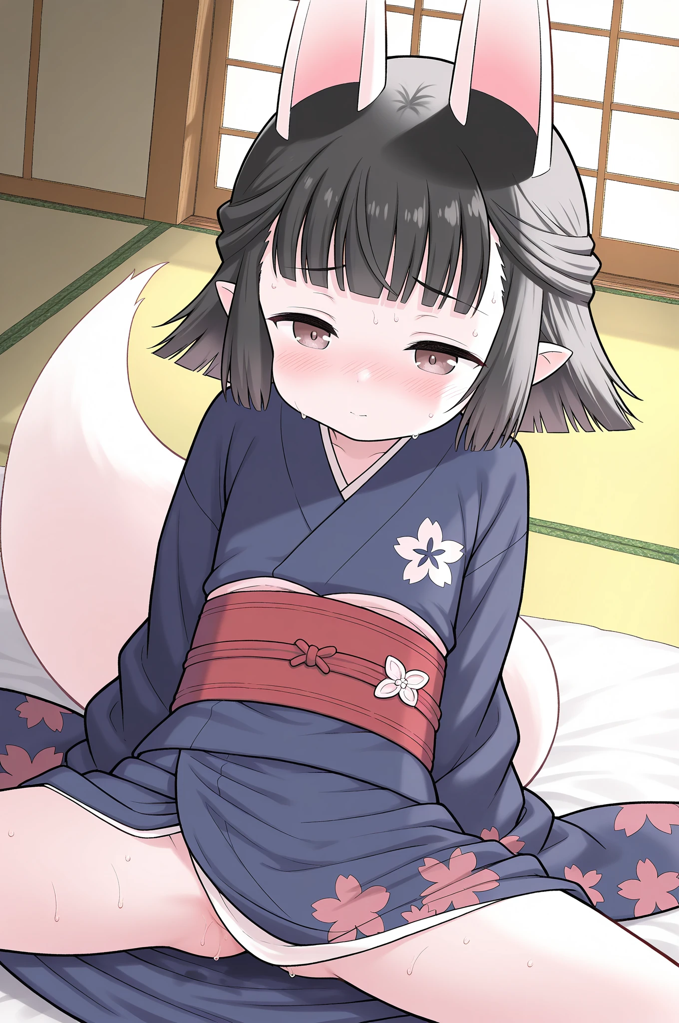 Kanao Tsuyuri, DESNUDA (pelo negro) (pose sexy) (pussy juice) (TETAS GRANDES) (cuerpo completo) (TOTALMENTE DESNUDA), (Kimetsu no Yaiba)