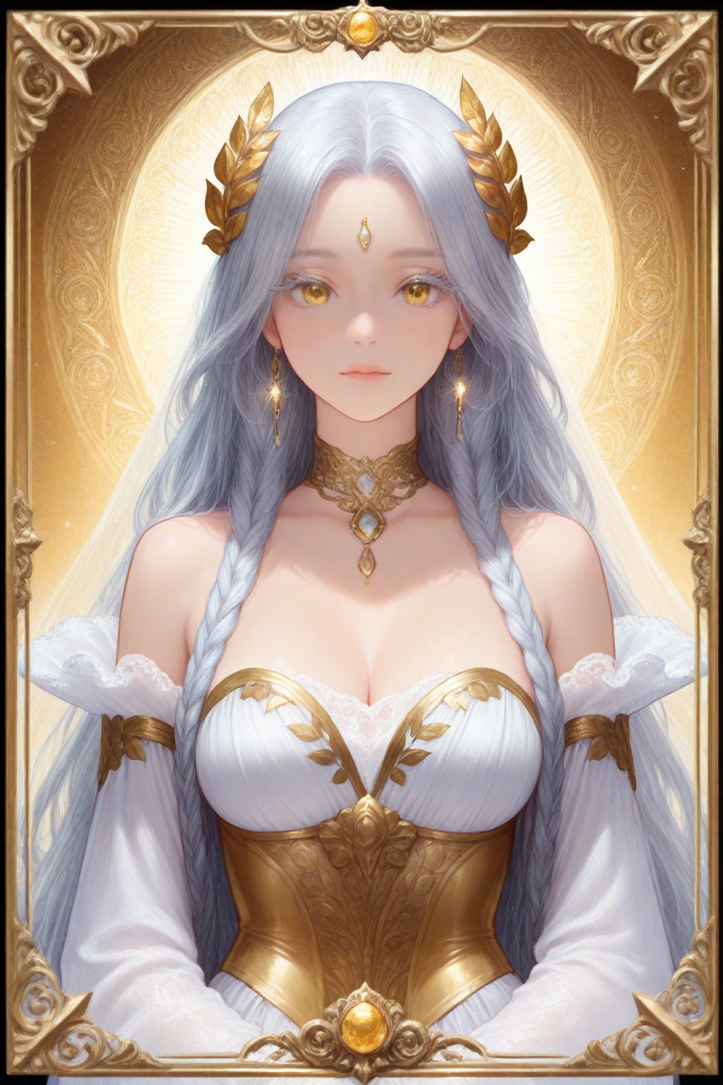 Marble statue of the goddess of the moon、silber hair、Putting hair together、finely eye and detailed face、Very large breasts、long drooping milk、Areola and nipple、masterpiece、highcontrast、cinematlic lighting、Detailed shading、top-quality、Top image quality