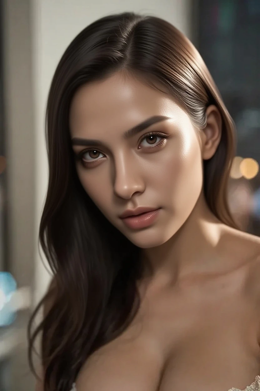 alluring, intense gaze, flawless skin, (subtle makeup, smoky eyes:1.1), Thailand adults movies actress , detail skin texture ,long flowing hair, (realistic:1.9), (vivid colors, vibrant tones:1.1), (studio lighting, dramatic shadows:1.2), (highres). sexy seductive stripper dancers style