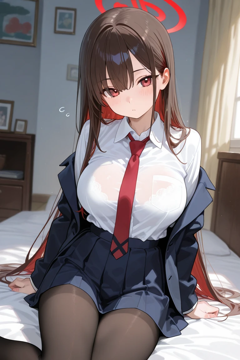 Highest quality, masterpiece, High resolution, alone, {Ryujo_Fleet Collection:1.15}, brown_hair, Twin tails,, mag de ama, visor_cap,, length_hair, blush, One person, Japanese_Clothes, Red Jacket Scroll, shikigami, skirt, , pleed_skirt、Pussy、Thick white love juice、Drip a large amount of love juice、Background Nature、Intense masturbation、Intense masturbation、blush、Close your eyes and scream、Sweat、Pleasure、Spread your legs、Spread your legs、orgasm、Pee、incontinence、Pussyに指を入れる、sexual behavior、Sex、(Huge breasts:1.7)、Lace Underwear、Clothesが透ける、Nipples are visible through the