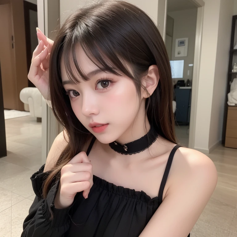 Korean women in one-piece swimsuit, Brown Hair, (Large Breasts:1.3), Huge areola ,(((Nipple slip))),((Puffy areola)),((Side bust)),(((collar))), upper body, Cleavage mole, stomach, Korean Girls, beautiful south Korean women, gorgeous young Korean women, beautiful young Korean women, Long haired asian girl, Young and adorable Korean face, Portraits of Korean female idols, Korean women, Messy hairstyle, Popular Korean makeup, Popular Korean makeup, Cityscape, night, (8K, RAW Photos, Highest quality, masterpiece: 1.45), (Browsing Caution:1.25), Ulzzang, Ulzzang-6500-v1.1, Purelos Face_v1,