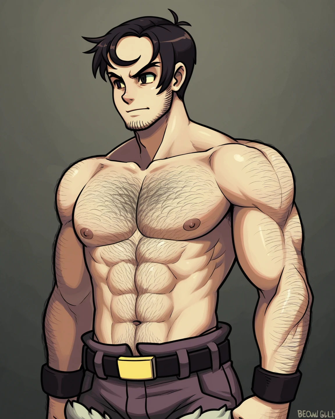 Nsfw, naked, muscled, sexi, Hatake Kakashi, gray hair, masked, dick