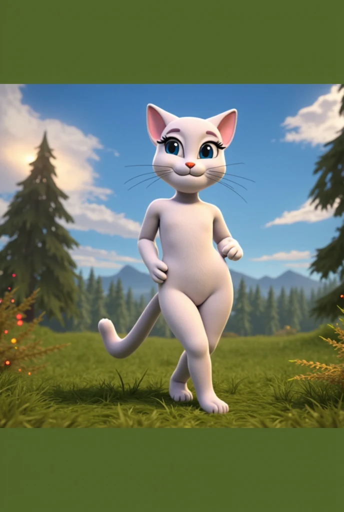 ( pose sexy 3.9)( Full black eyes 3.9)( Smile 3.9) ( looking pleased 3.9), ( Patas de cat realistas 3.9)solo dive, mammal, Feline, cat,, naked , anything, Blue eyes, forest sky (Cloudy day 1.8) (Divine rays 1.9) Realista 8K 18 mm f/1.8My Talking Angela Cat White skin Detailed skin naked with tits and well-made vagina lustfullustful her whole body covered in Semen pouring two penises on her tits Semen I her mouth semen from a man
