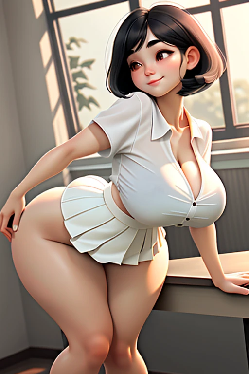 Masterpiece,Solo,1girl,Sarada Uchiha,(Boruto),Big Breasts,Pussy,Perfect Body,Sexy Body Hot,High Quality,High Resolution,Photograph 16K,Short Hair,Glasses,Beautiful,Beautiful Girl,Nude,Flower Garden