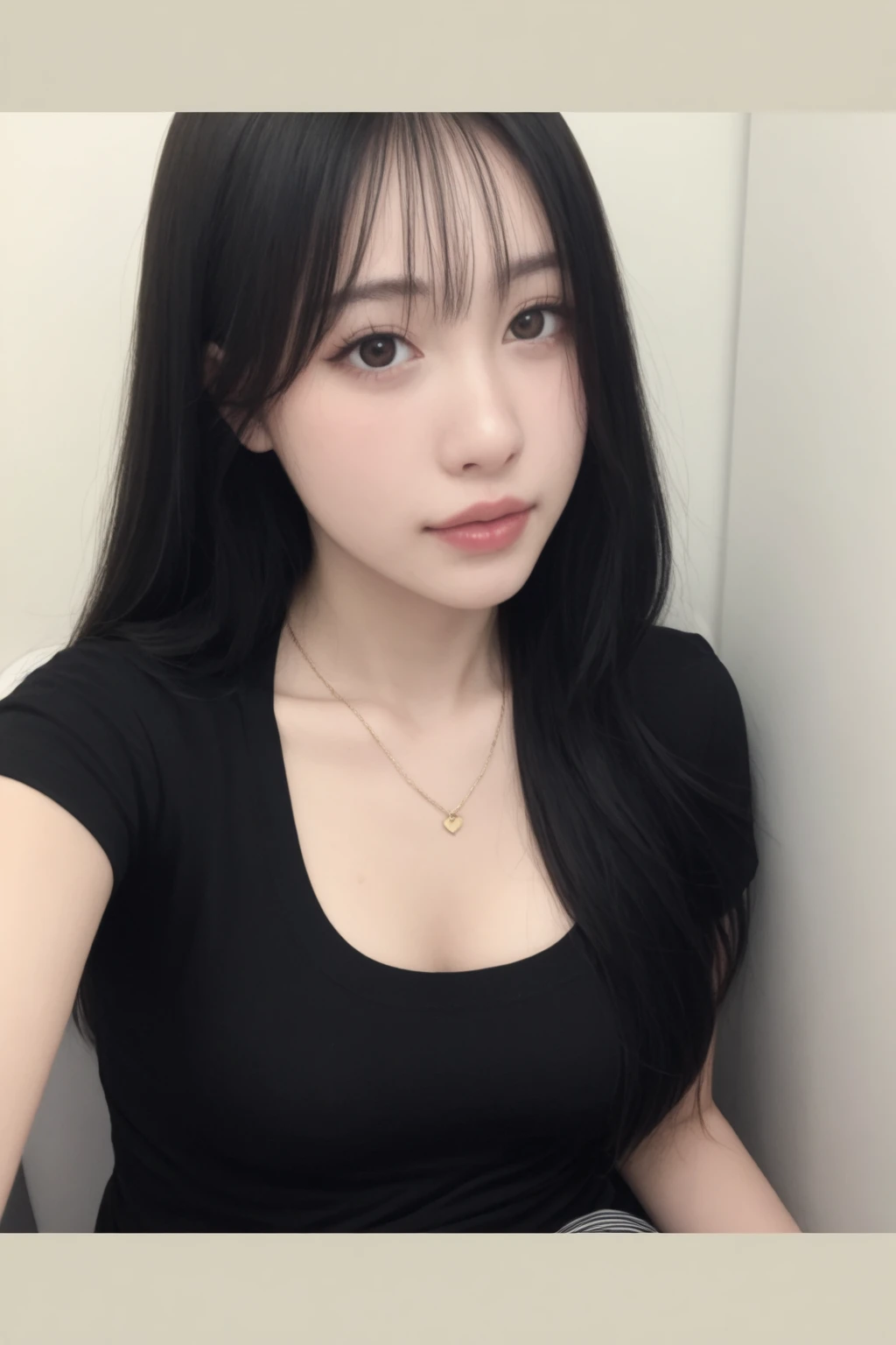 highest quality, masterpiece, Ultra-high resolution, (Reality: 1.4), Original photo, One girl, Black hair straight、casual、Beauty Salon
