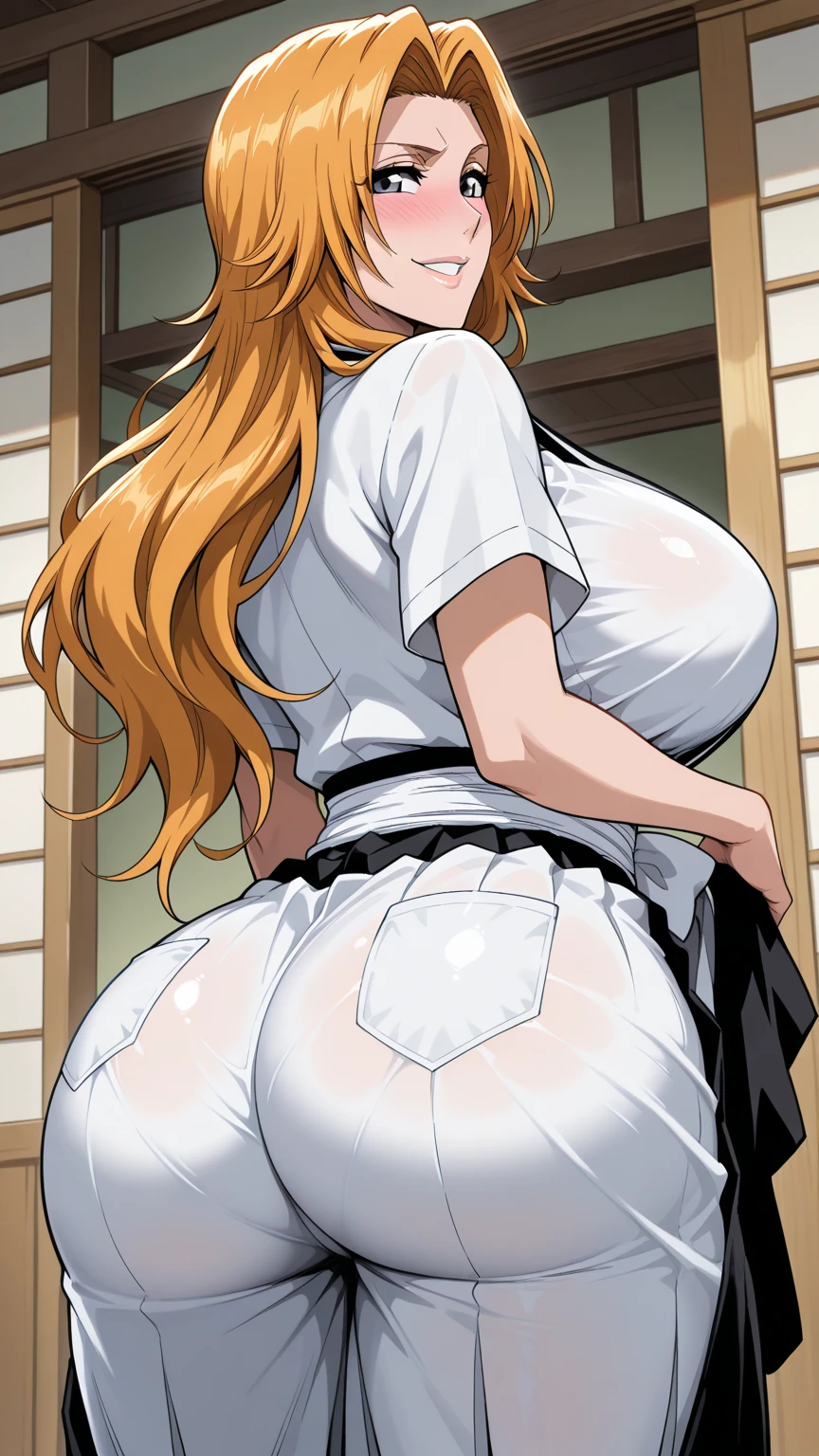 Anime Milf,one piece art style,nami,massive breasts,massive ass,wide hips,wears wedding dress,wet body and clothes