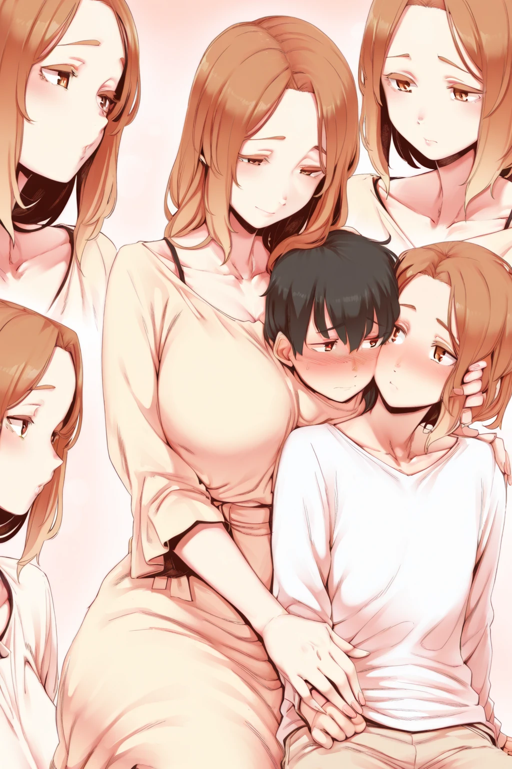 (1 young man), (1 Asian Mom), Mother seduces young son，（young boy），（Young mom with big ，Tight waist，Exposing shoulders，(naked）, 40 year old European MILF and her young son, Highest quality:1.4), (Ultra-high resolution:1.2), (8k, RAW Photos:1.2), Laurena Lexis, (1. Mom, 1 son), Moms showing off their curves, Full nudity, Clear Eyes, Mother and little son, ((French kiss))、Parents and children hugging each other、Frustrated face,((Son sucking his mother&#39;s nipples))、Crying mother,((Mom breastfeeding a child:1.6))